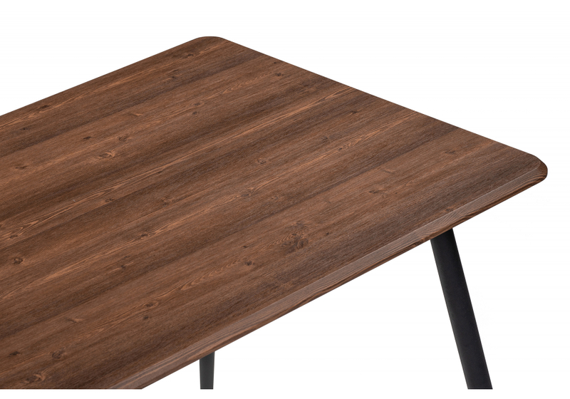 Стол деревянный, Кангас 120х80х77 орех кантри / черный