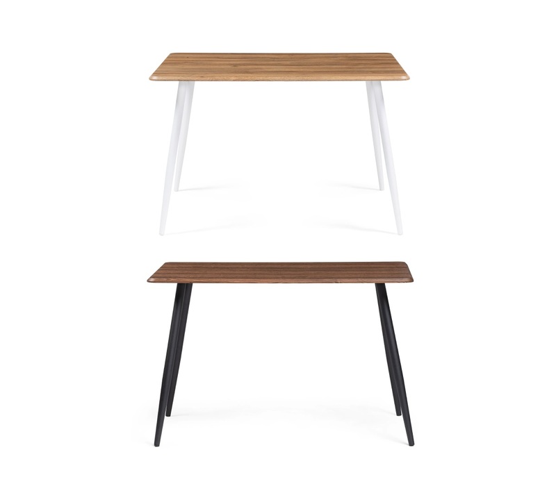 Стол деревянный, Кангас 120х80х77 орех кантри / черный