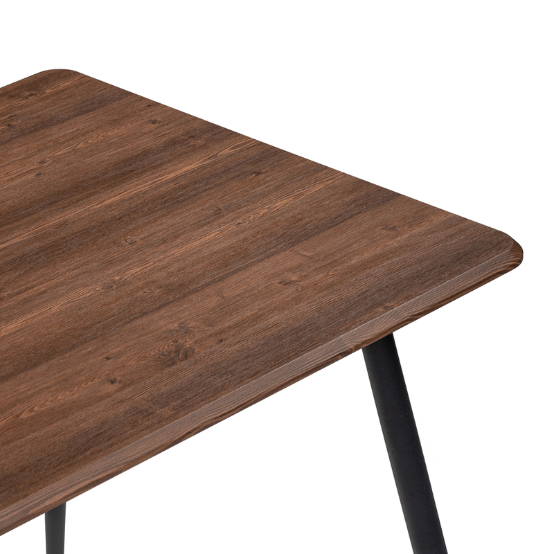 Стол деревянный, Кангас 120х80х77 орех кантри / черный