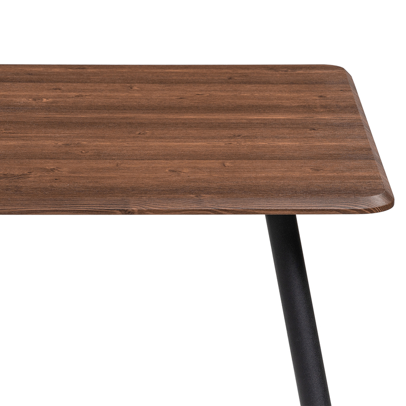 Стол деревянный, Кангас 120х80х77 орех кантри / черный