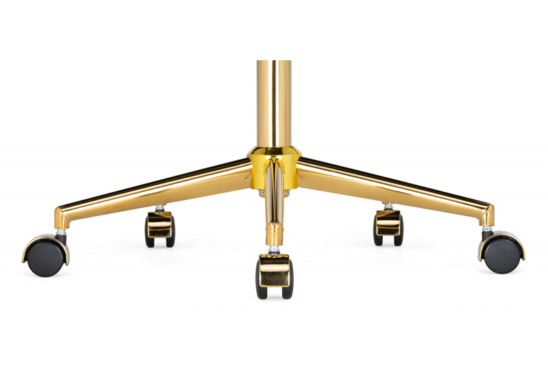 Офисное кресло, Честер светло-серый / золото