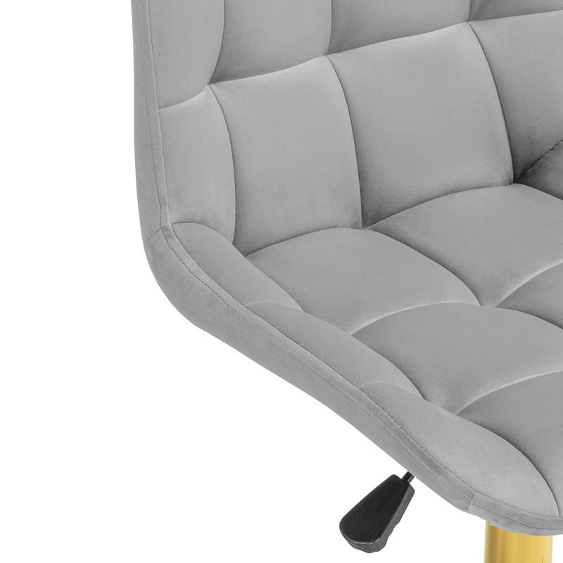 Офисное кресло, Честер светло-серый / золото