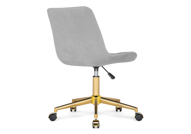 Офисное кресло, Честер светло-серый / золото