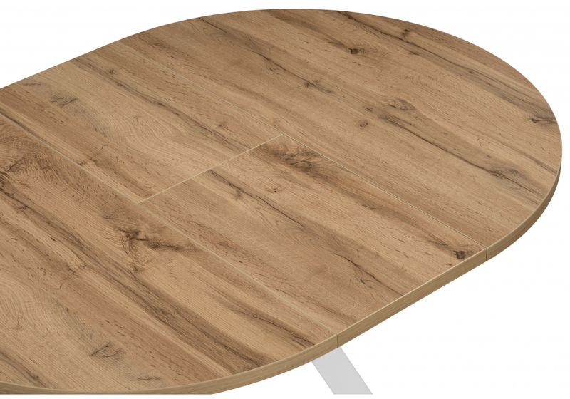 Стол деревянный, Трейси 90(120)х90х75 дуб вотан / белый