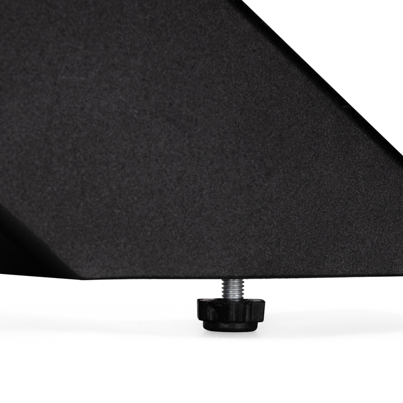 Стол стеклянный, Алингсос 100(140)х100х76 обсидиан / черный