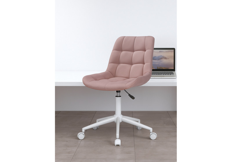 Офисное кресло, Честер розовый / белый