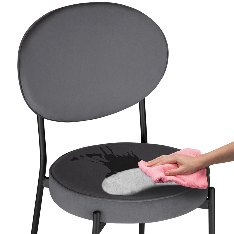 Стул на металлокаркасе, Ройс антрацитовый / черный