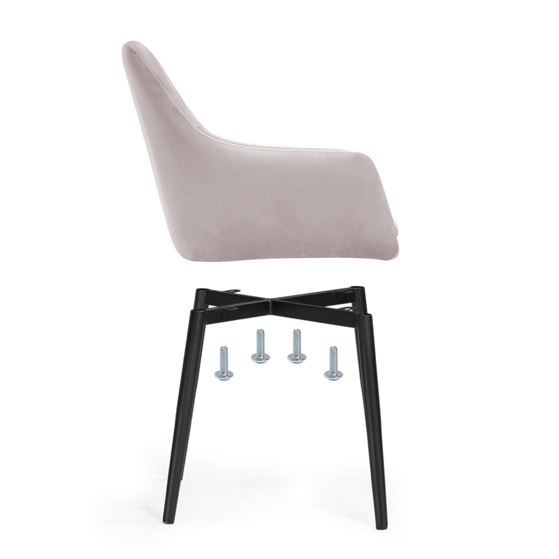 Стул на металлокаркасе, на металлокаркасе Райнер MR -28 / черный