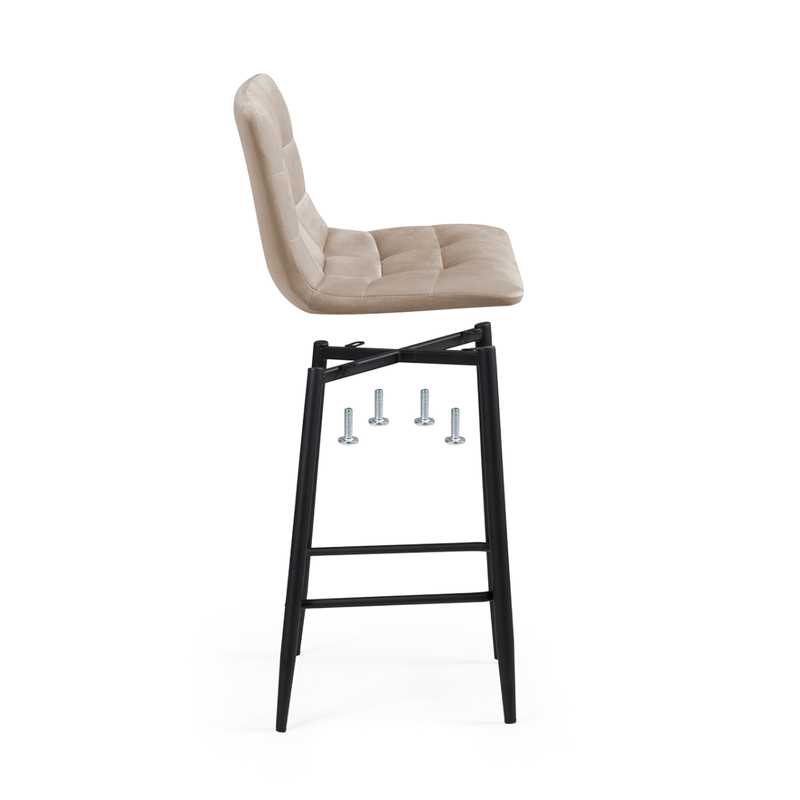 Барный стул, Чилли К бежевый / черный