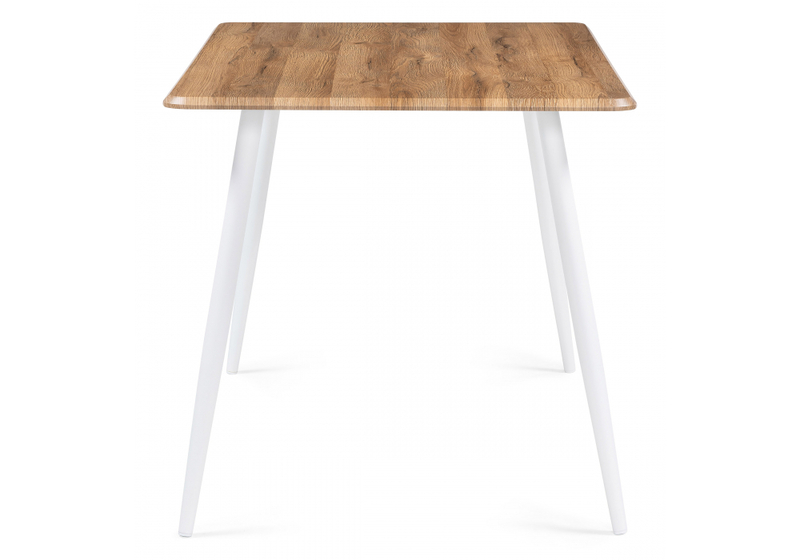 Стол деревянный, Кангас 120х80х77 дуб вотан / белый