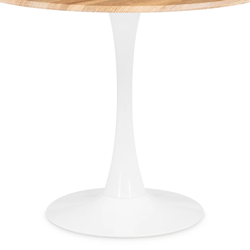 Стол деревянный, Тулип 90х73 дуб вотан / белый