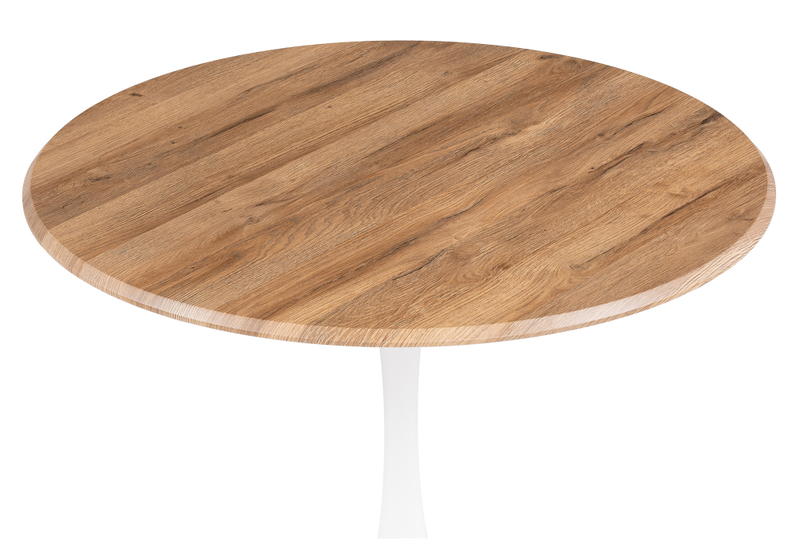 Стол деревянный, Тулип 90х73 дуб вотан / белый