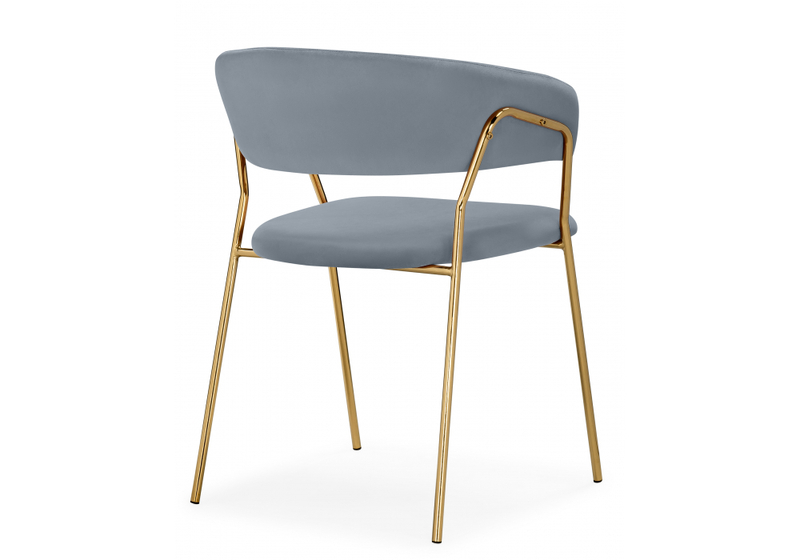 Стул на металлокаркасе, Kamelia 1 gray / gold
