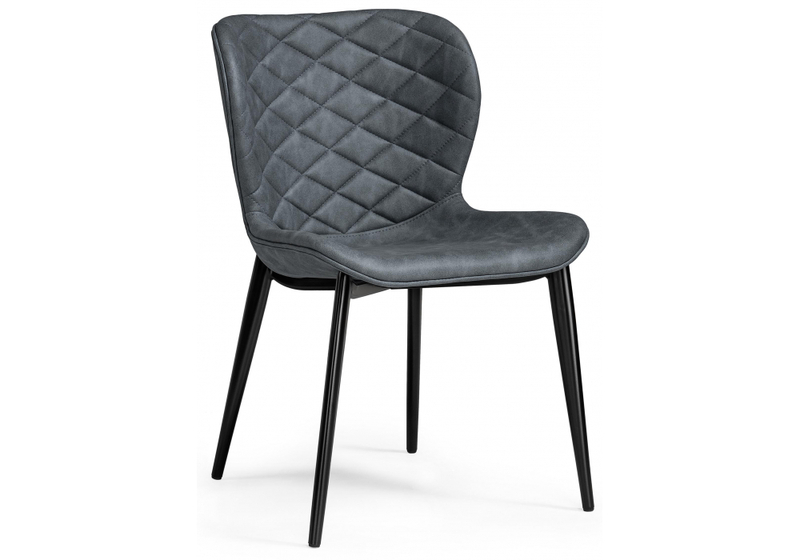 Стул на металлокаркасе, Катабучи ткань kiprus 12 / черный глянец