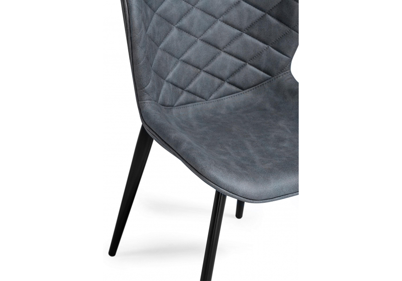 Стул на металлокаркасе, Катабучи ткань kiprus 12 / черный глянец