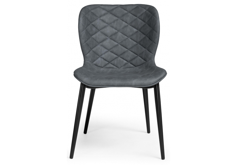 Стул на металлокаркасе, Катабучи ткань kiprus 12 / черный глянец