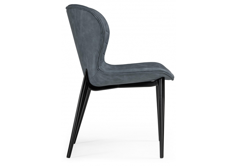 Стул на металлокаркасе, Катабучи ткань kiprus 12 / черный глянец