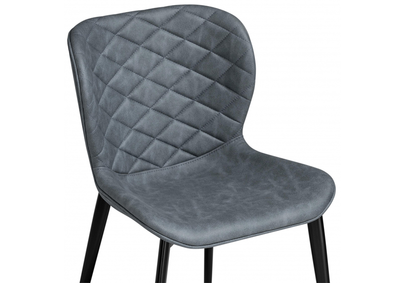 Стул на металлокаркасе, Катабучи ткань kiprus 12 / черный глянец