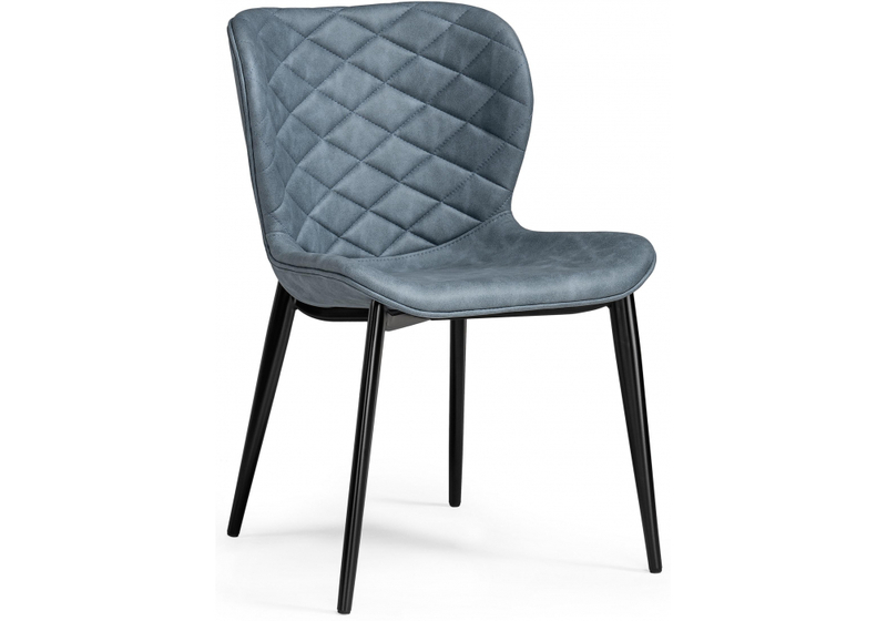 Стул на металлокаркасе, Катабучи ткань kiprus 11 / черный глянец