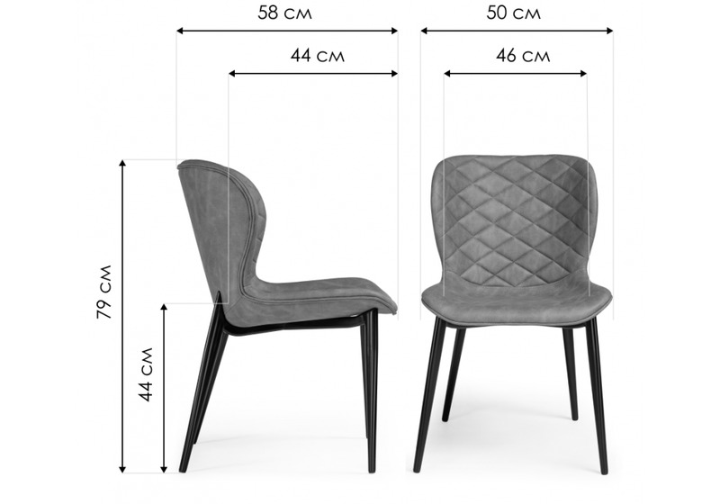 Стул на металлокаркасе, Катабучи ткань kiprus 11 / черный глянец