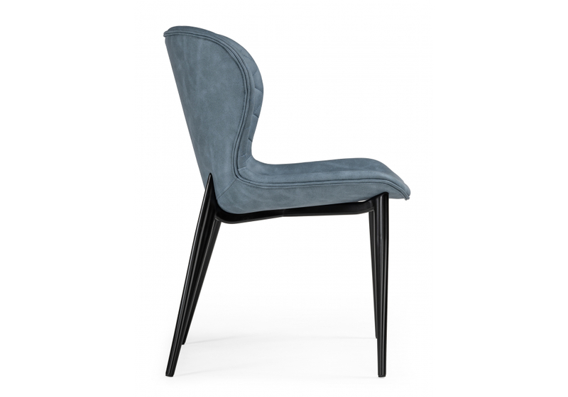 Стул на металлокаркасе, Катабучи ткань kiprus 11 / черный глянец