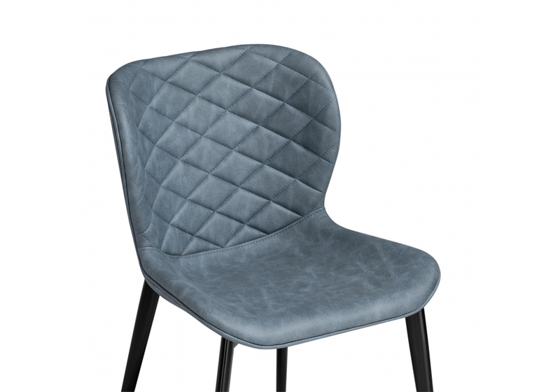 Стул на металлокаркасе, Катабучи ткань kiprus 11 / черный глянец