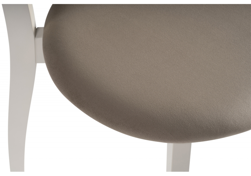 Стул деревянный, Айра бежевый / молочный