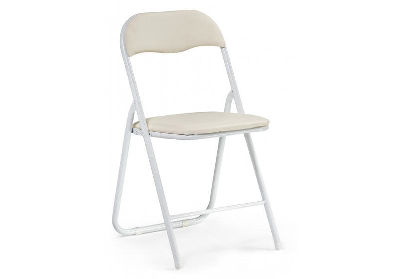 Стул на металлокаркасе, Fold 1 складной beige / white