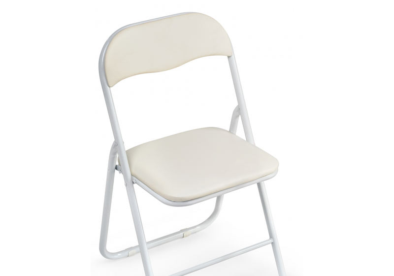Стул на металлокаркасе, Fold 1 складной beige / white