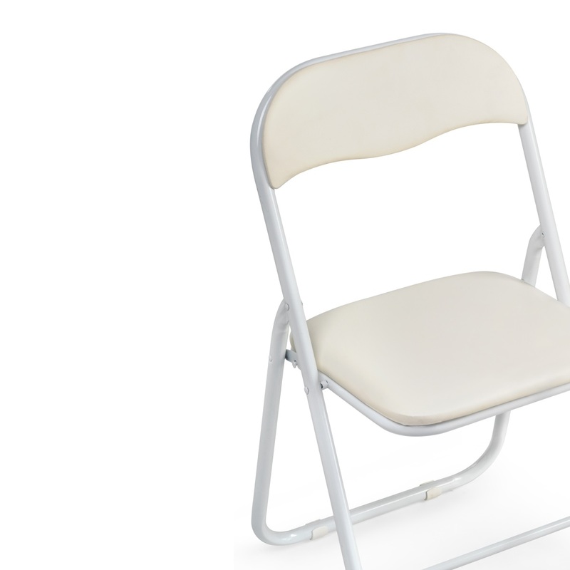 Стул на металлокаркасе, Fold 1 складной beige / white