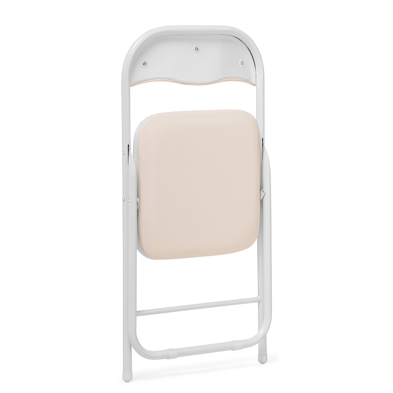 Стул на металлокаркасе, Fold 1 складной beige / white