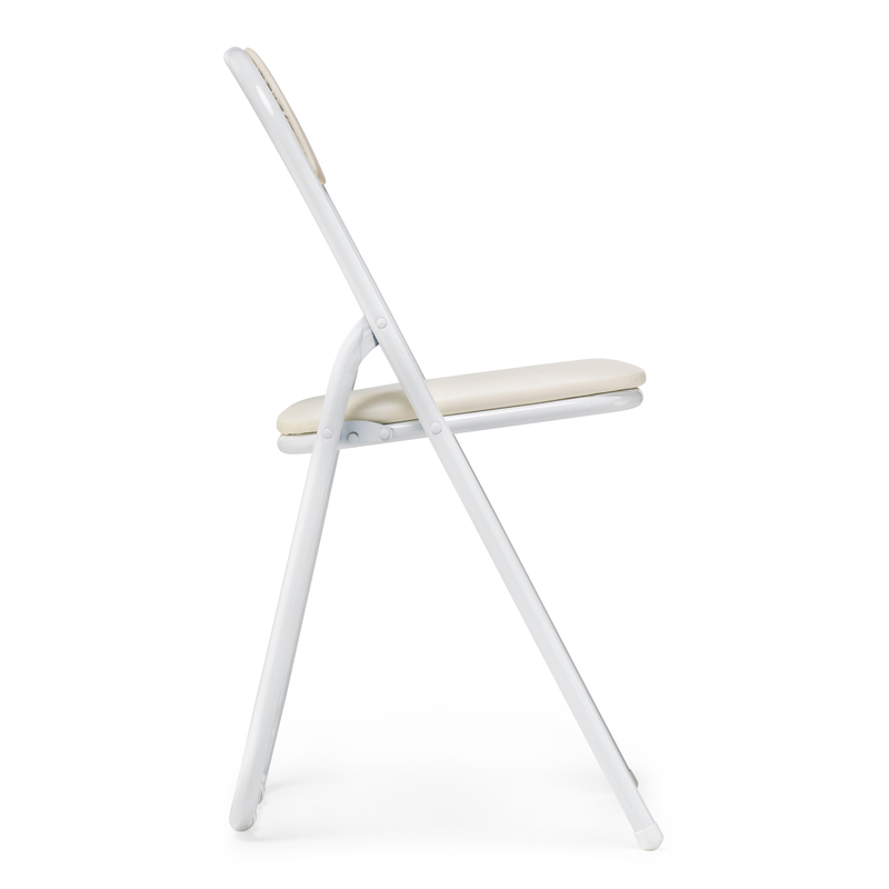 Стул на металлокаркасе, Fold 1 складной beige / white