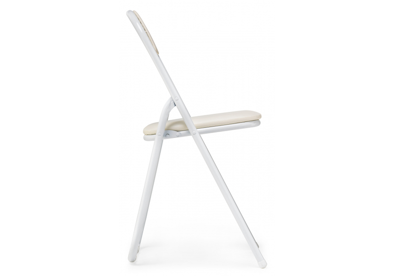 Стул на металлокаркасе, Fold 1 складной beige / white