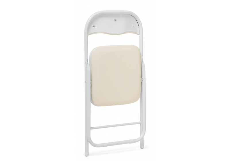 Стул на металлокаркасе, Fold 1 складной beige / white
