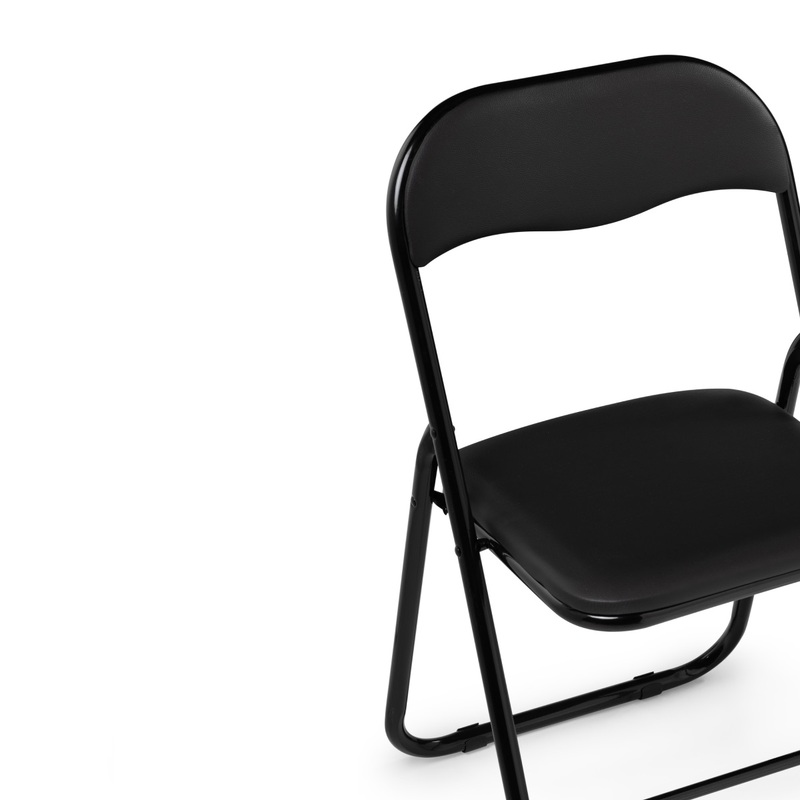 Стул на металлокаркасе, Fold 1 складной black / black