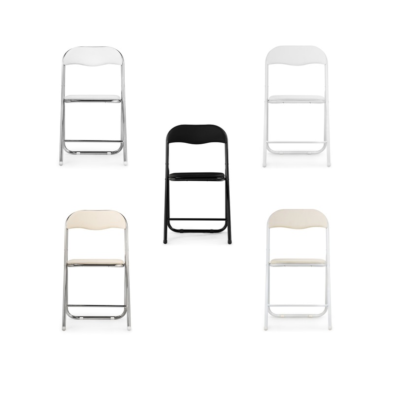 Стул на металлокаркасе, Fold 1 складной black / black