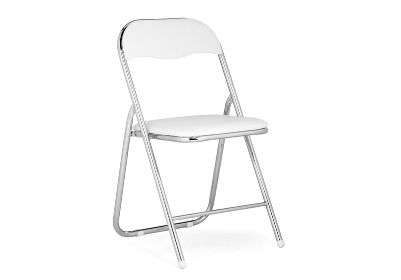 Стул на металлокаркасе, Fold 1 складной white / chrome