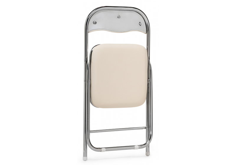 Стул на металлокаркасе, Fold 1 складной beige / chrome