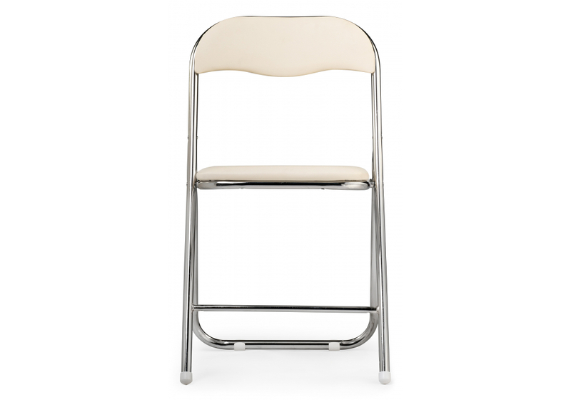 Стул на металлокаркасе, Fold 1 складной beige / chrome