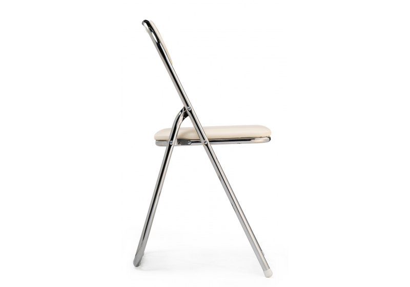 Стул на металлокаркасе, Fold 1 складной beige / chrome