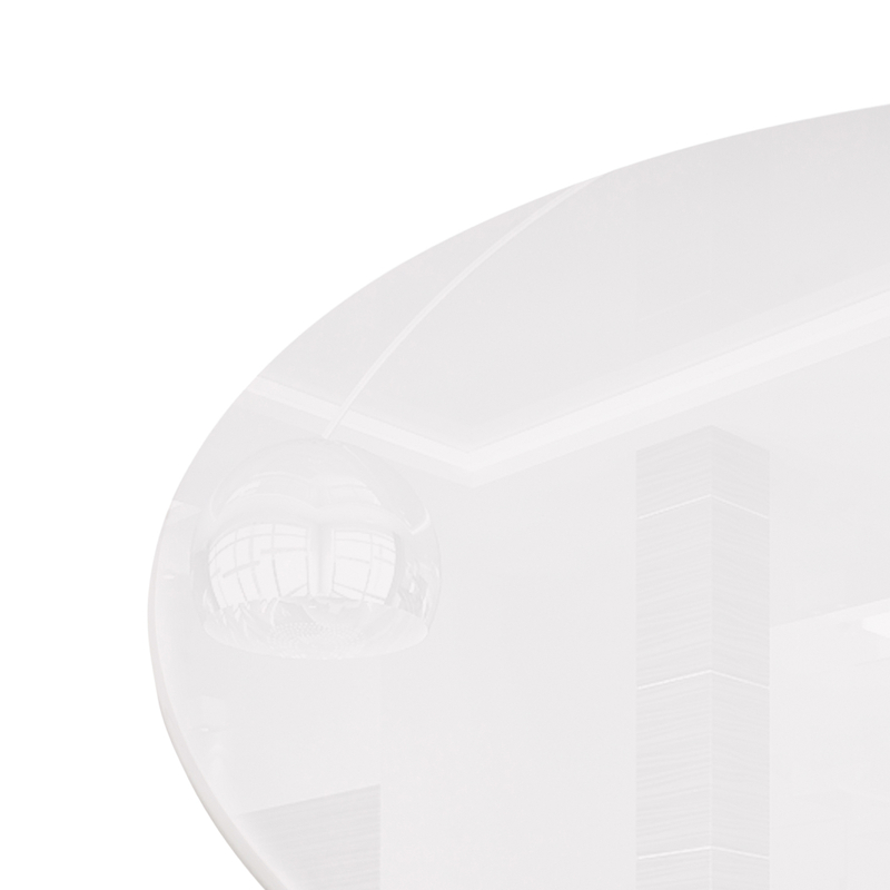 Стол стеклянный, Rock 100х75 white / black