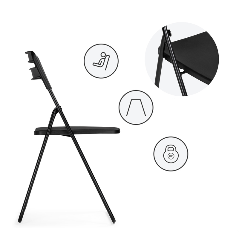 Пластиковый стул, Fold складной black