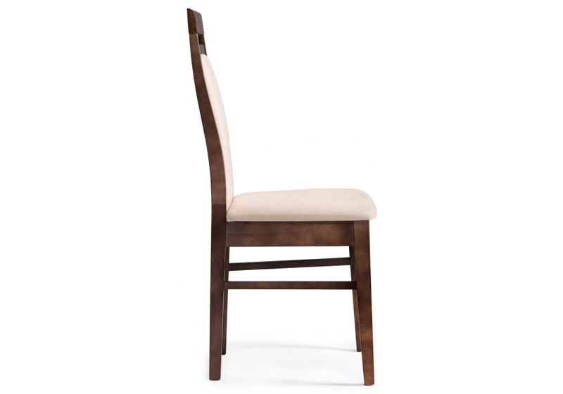 Стул деревянный, Амиата бежевый / орех