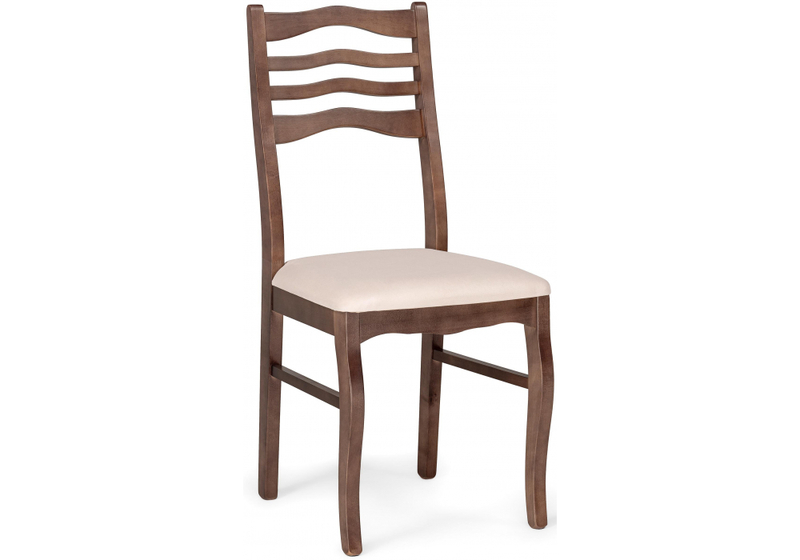 Стул деревянный, Амадиу бежевый / орех