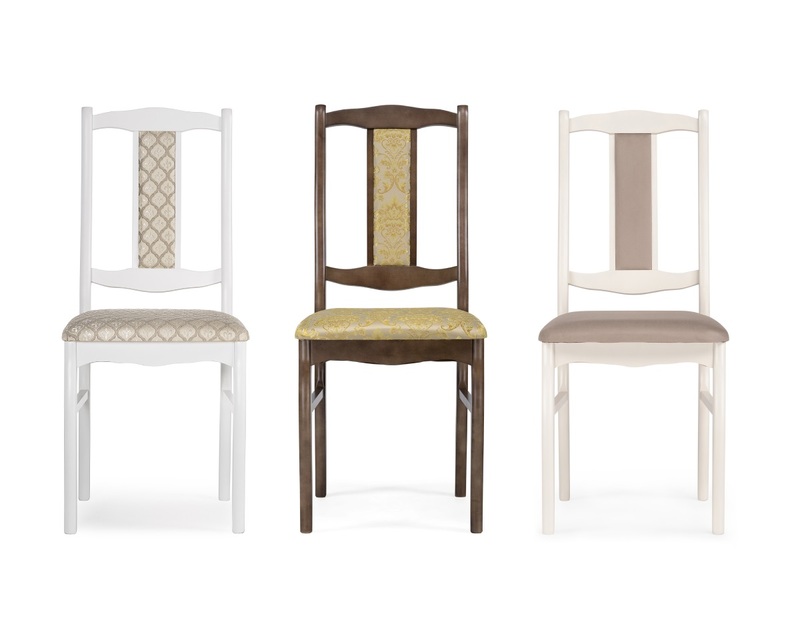Стул деревянный, Киприан бежевый / молочный