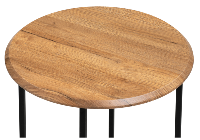 Журнальный стол, Грейс дуб вотан / черный