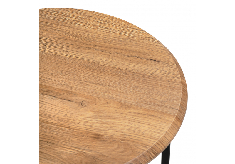 Журнальный стол, Грейс дуб вотан / черный