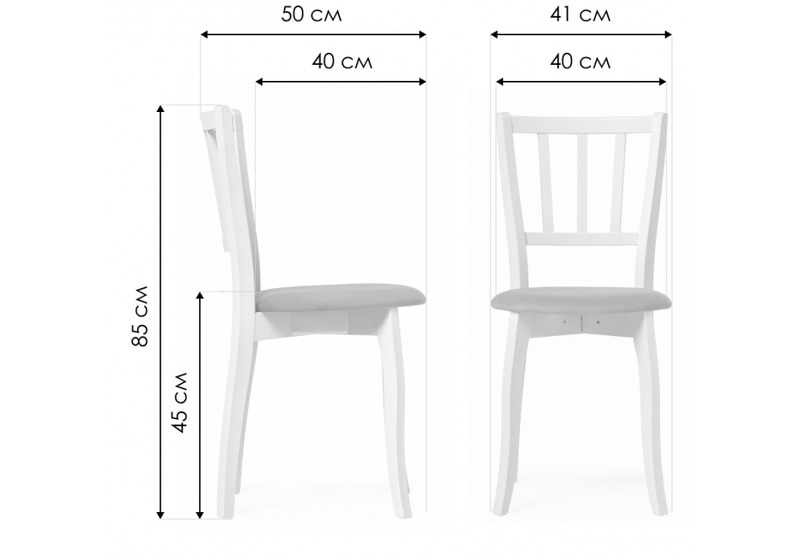 Стул деревянный, Айра бежевый / орех