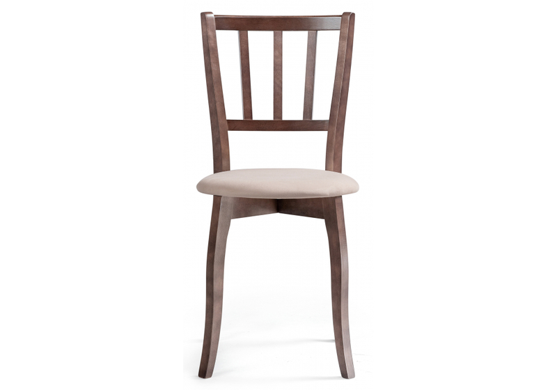 Стул деревянный, Айра бежевый / орех