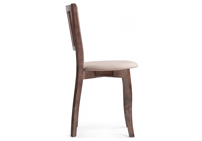 Стул деревянный, Айра бежевый / орех